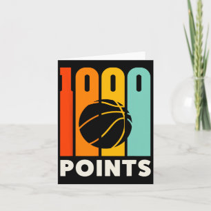 1000 Points Bysketbyll Scorer High School Bysketby Card
