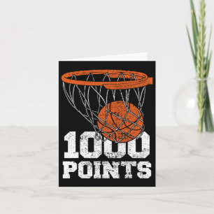 1000 Points Bysketbyll Scorer High School Bysketby Card