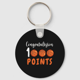 1000 Points Bysketbyll Scorer High School Bysketby Key Ring