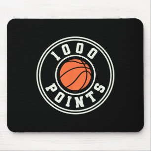 1000 Points Bysketbyll Scorer High School Bysketby Mouse Pad