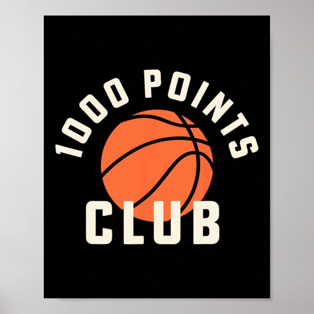 1000 Points Scorer High School Bysketbyll Player  Poster (Front)