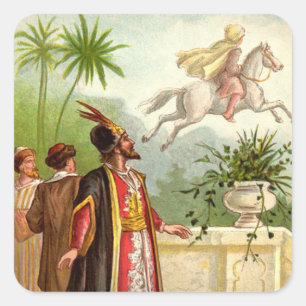 1001 Arabian Nights: The Enchanted Horse Square Sticker
