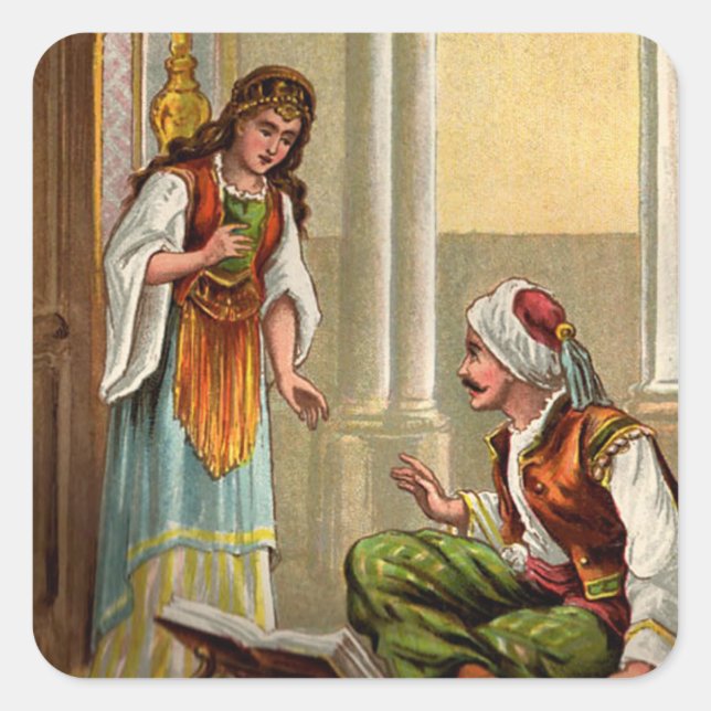 1001 Arabian Nights: Zobeide Square Sticker (Front)