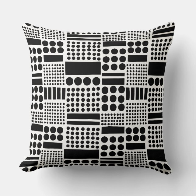 100416 - Black on White Cushion (Front)