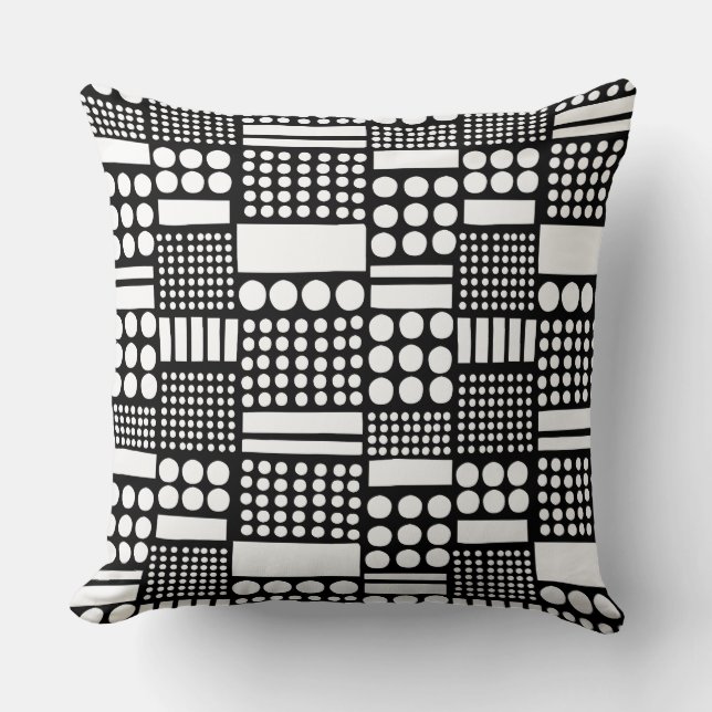 100416 - White on Black Cushion (Front)