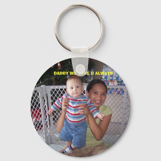 100_3761, DADDY WE LOVE U ALWAYS KEY RING (Front)
