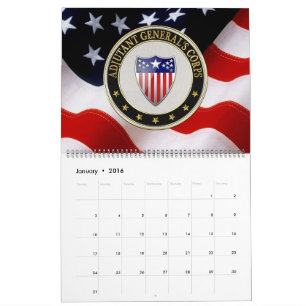 [100] Adjutant General's Corps Branch Insignia [3D Calendar