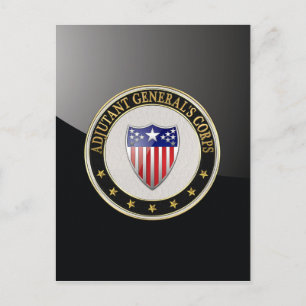[100] Adjutant General's Corps Branch Insignia [3D Postcard