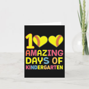 100 Amazing Days Of Kindergarten Softll Player Stu Card