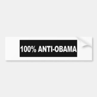100% Anti-Obama Bumper Sticker