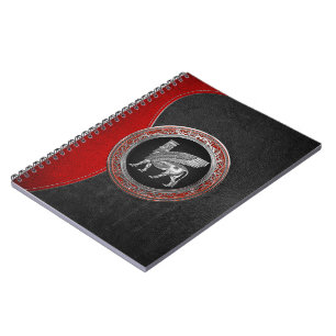 [100] Assyrian Winged Bull - Silver Lamassu Notebook