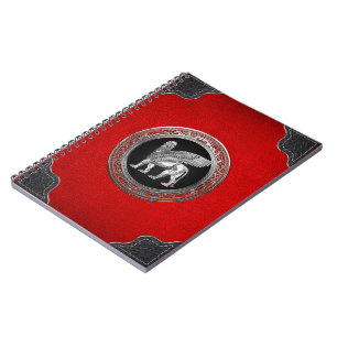 [100] Assyrian Winged Lion - Silver Lamassu Notebook