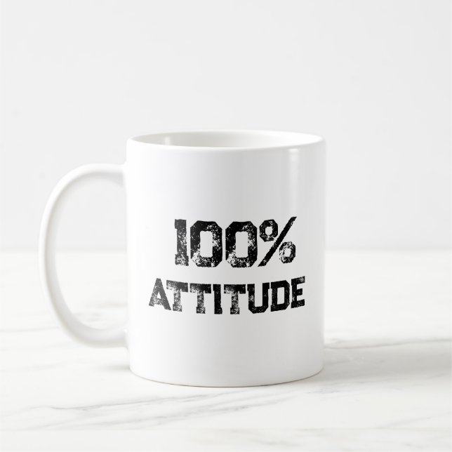 100% ATTITUDE – Customisable Office Gift for Confi Coffee Mug (Left)