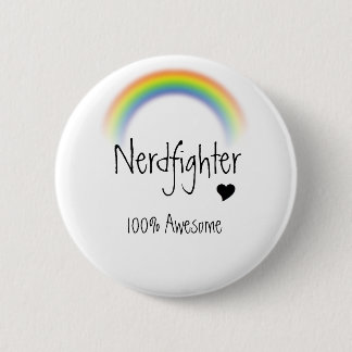 100% Awesome 6 Cm Round Badge