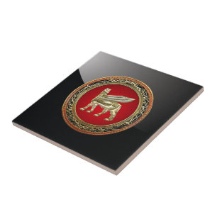 [100] Babylonian Winged Bull Lamassu [3D] Tile