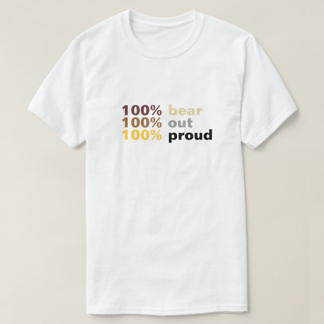 100% Bear T-Shirt (Design Front)