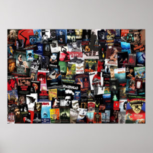 100 Best Horror Movies of All Time Collage Poster