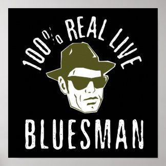 100% Bluesman Print