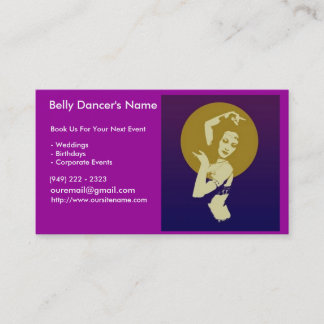 100 Business Cards for Belly Dancers