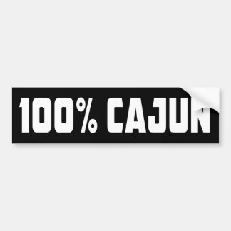 100% Cajun Bumper Sticker