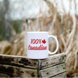 100% Canadian Coffee Mug