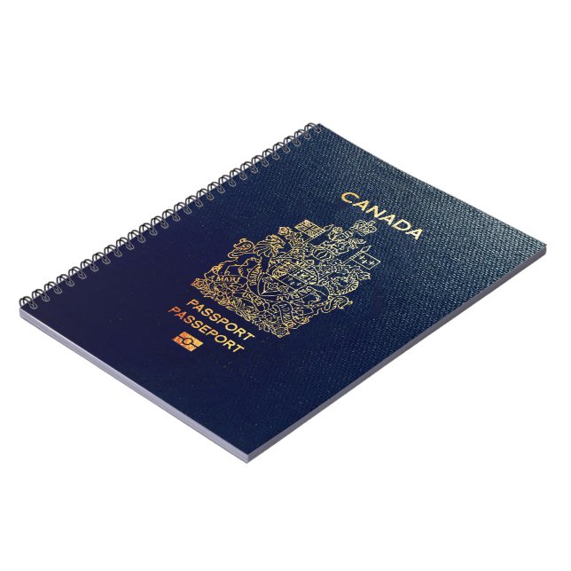[100] Canadian Passport Cover Notebook (Left Side)