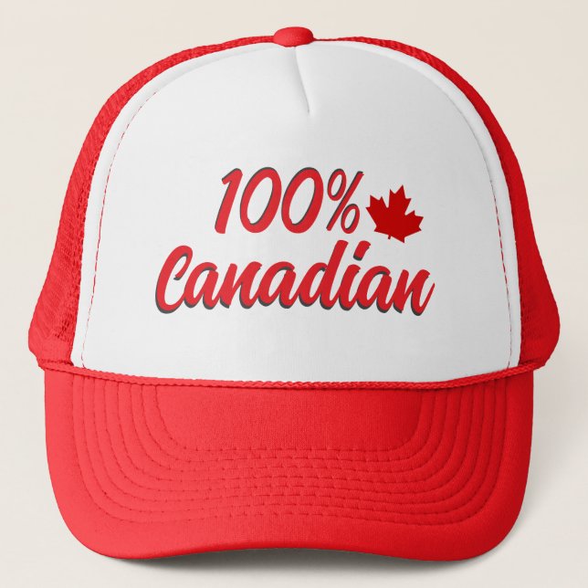 100% Canadian Trucker Hat (Front)