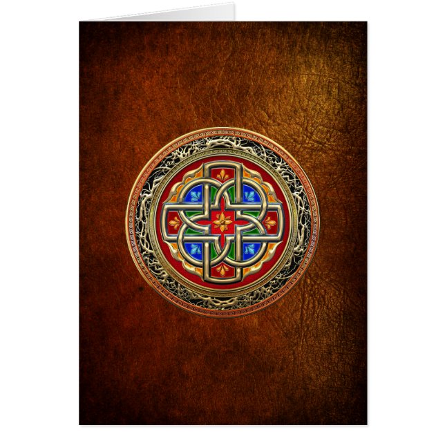 [100] Celtic Cross [Gold+Enamel] (Front)