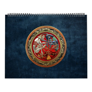 [100] Celtic Treasures - Three Dogs on Gold Calendar