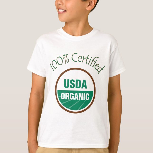 100% Certified USDA Organic T-Shirt (Front)