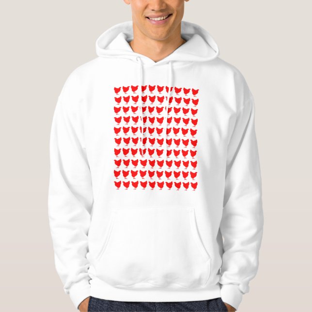100 Chickens - Red Hoodie (Front)