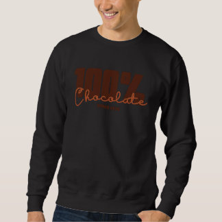 100 Chocolate Since 1974 Melanin Choc Lit Birthday Sweatshirt