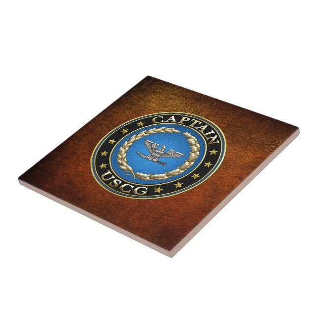 [100] Coast Guard: Captain (CAPT) Ceramic Tile (Side)