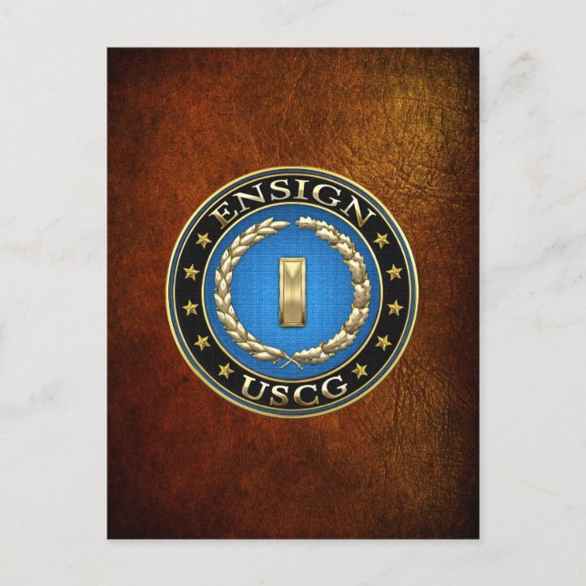 [100] Coast Guard: Ensign (ENS) Postcard (Front)
