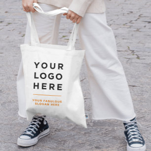 100% cotton Personalised logo and text tote bag