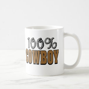100% Cowboy Coffee Mug
