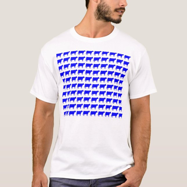 100 Cows - Blue T-Shirt (Front)