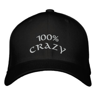 100% Crazy Embroidered Hat