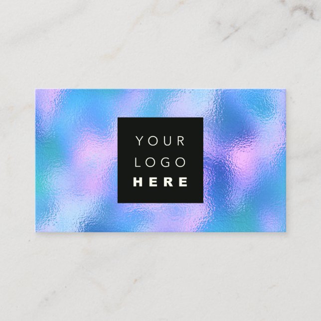 100 Custom Logo QRCODE Holographic  Makeup Business Card (Front)