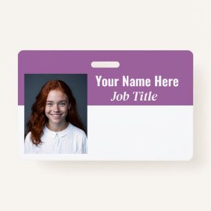 100% Customisable Employee Badge ID Badge