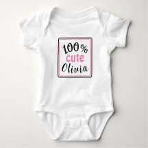 100% Cute Baby Bodysuit 