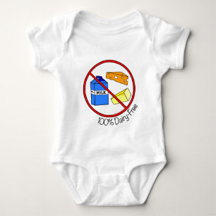 100% Dairy Free Baby Bodysuit