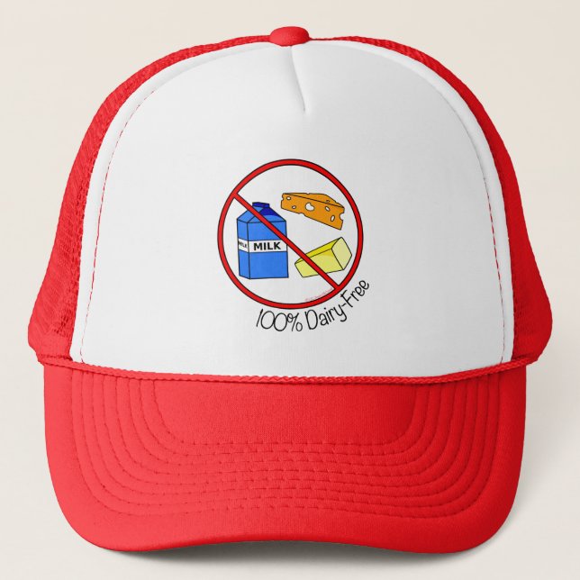 100% Dairy Free Trucker Hat (Front)