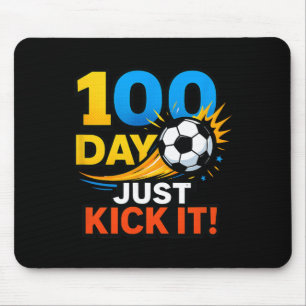 100 Day Just Kick It! Soccer Blast Celebration Mouse Pad