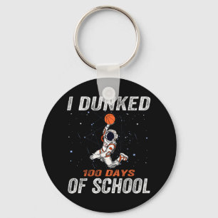 100 Day Of School Sketll Astronaut Spaceman Astron Key Ring