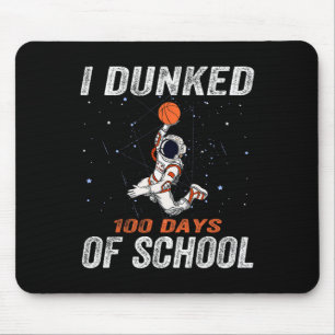 100 Day Of School Sketll Astronaut Spaceman Astron Mouse Pad