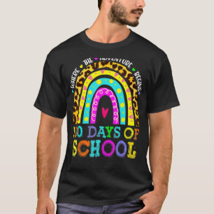 100 Day Of School Teacher Student 100 Days Smarter T-Shirt