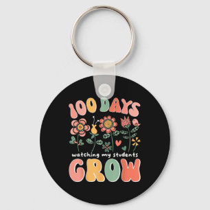 100 Day Watching My Students Grow 100 Days Of Scho Key Ring