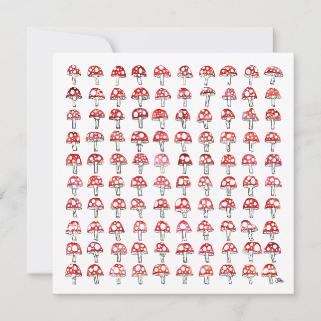 100 Days, 100 Mushrooms Thank You Card (Front)