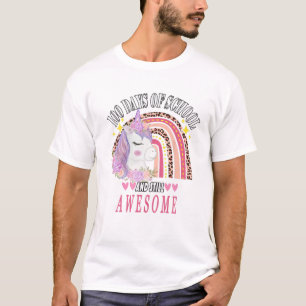 100 Days And Still Awesome 100Th Day Of School Gir T-Shirt